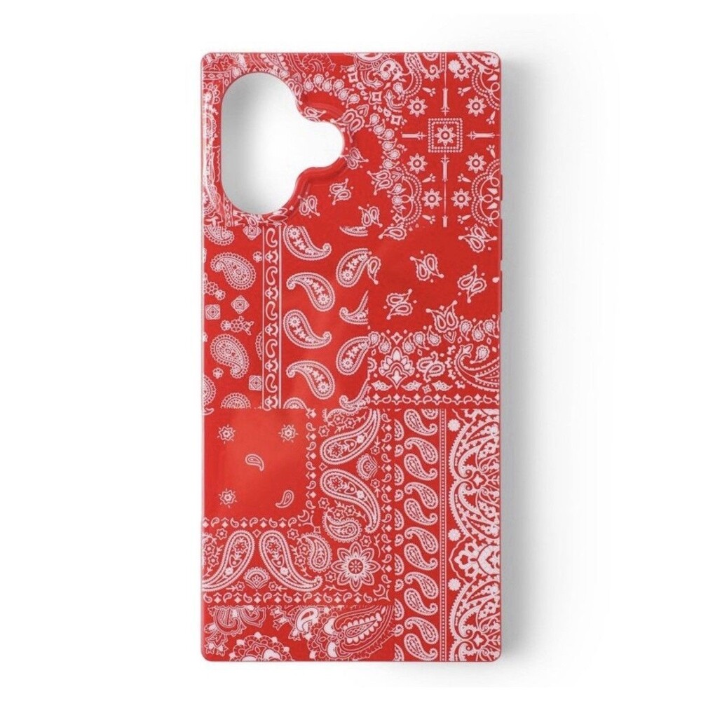 Hello Lux Red Bandana Square iPhone Case - 16 Plus